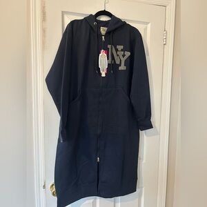 Women's Navy Blue Hoodie Dress